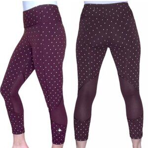Lululemon Pace Rival Crops Nightfall Reflective SE Pants Mesh Mid Rise Leggings